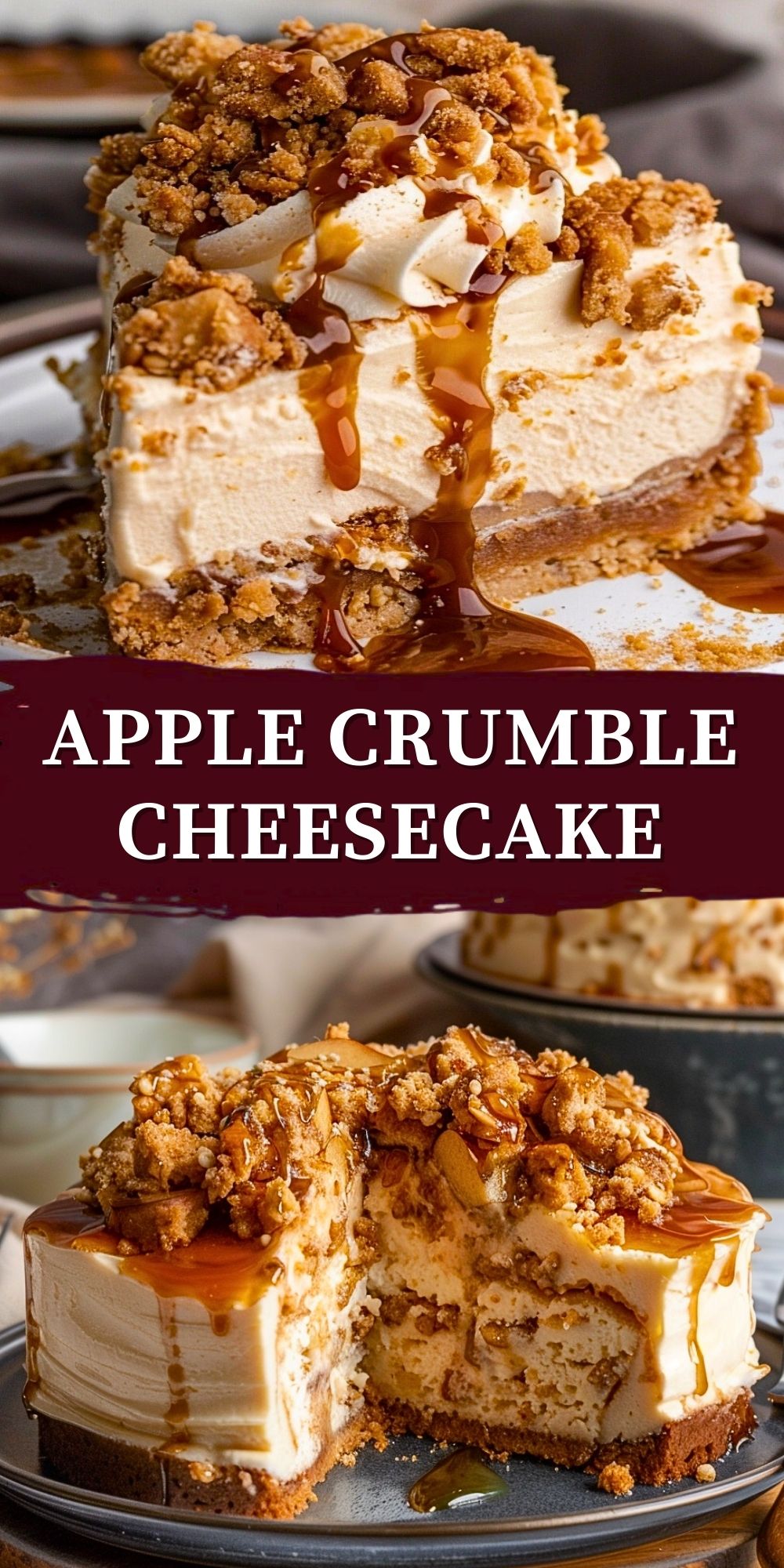 Apple Crumble Cheesecake recipe