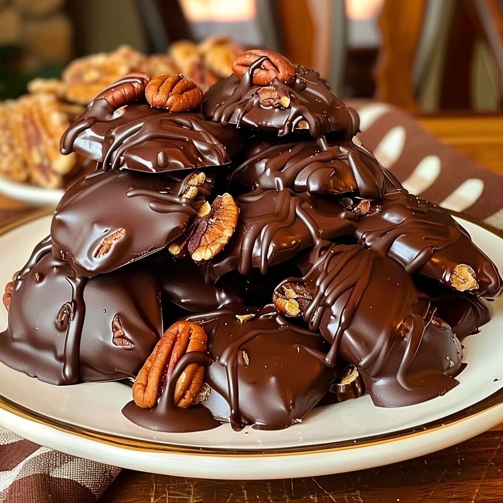 Chocolate Pecan Turtle Clusters Recipe