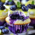 Blueberry Lemon Cheesecake Cupcakes