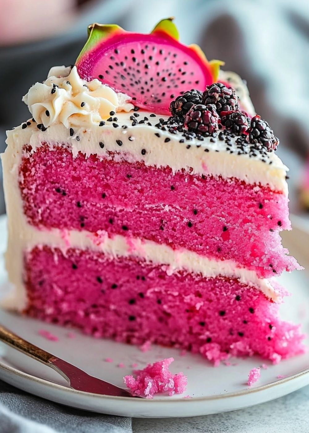 Stunning Pink Dragon Fruit Layer Cake Recipe: A Delight for the Eyes and Palate 7