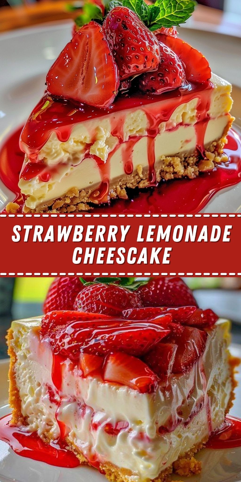 Strawberry Lemonade Cheesecake Recipe