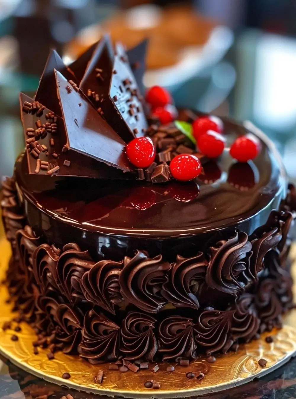 Decadent Dark Chocolate Layer Cake Recipe